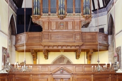 The organ in the chaple of Balliol College, Oxford University.Image protected by copyright law. 1318-097